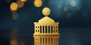 Editorial-style graphic covering institutional interest in crypto ETFs