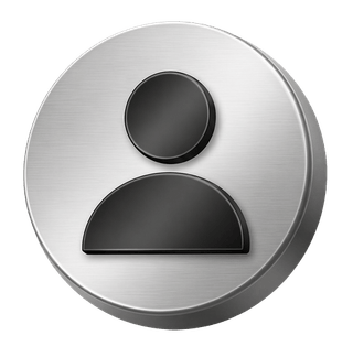 Decorative 3D silver avatar icon representing a user on the FAQ page