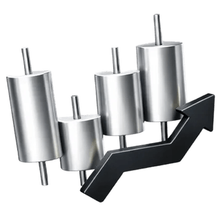 3D candlestick chart icon representing trading on the Volt Ledgik about page
